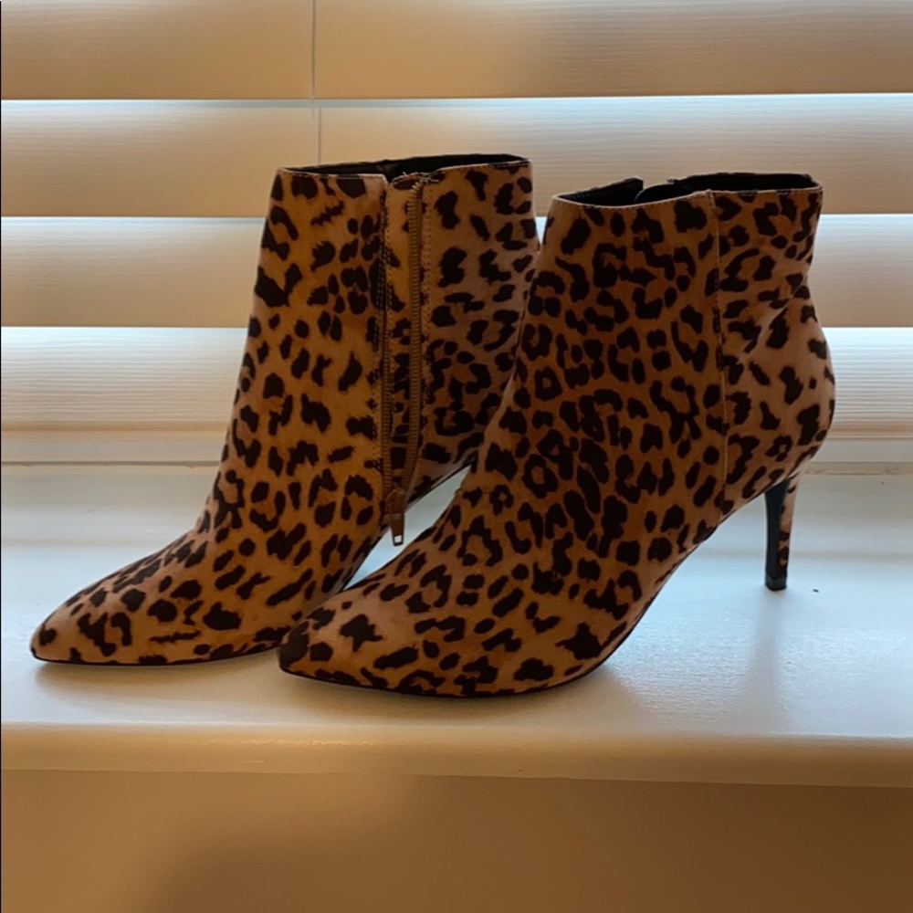 Leopard booties from Express. Brand new!